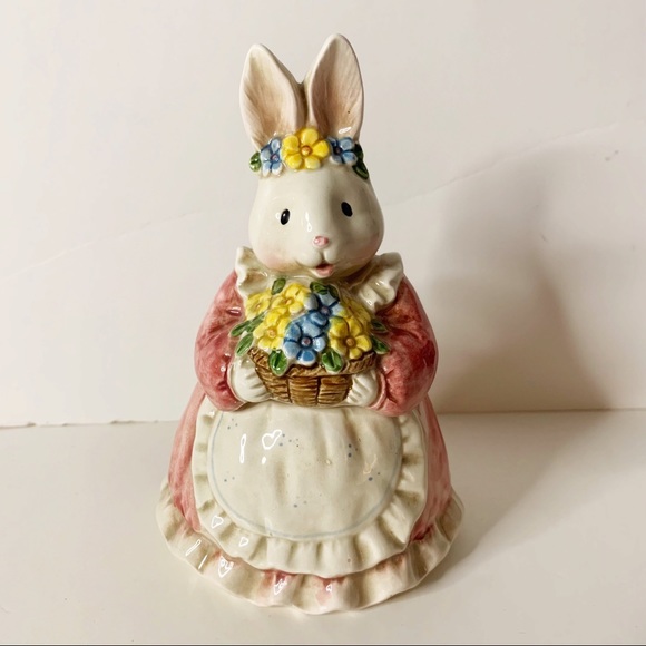 George Good Ceramic Lidded Bunny Sugar/Candy Jar